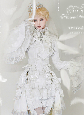 现货 荧鲤之森lolita白哥特王子装原创设计洛丽塔omeg花嫁