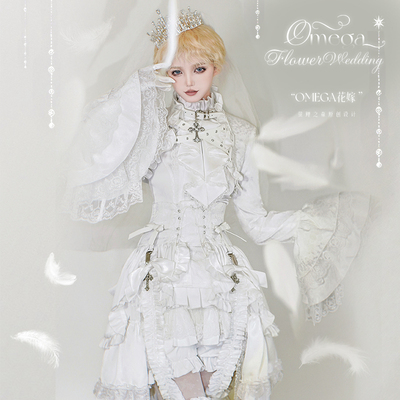 尾款 荧鲤之森lolita白哥特王子装原创设计洛丽塔omeg花嫁