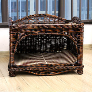 猫窝柳编可拆洗小型犬狗窝新品