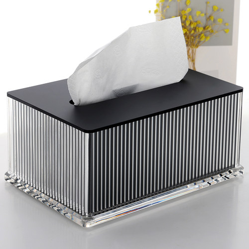 高端设计感家居办公纸巾收纳盒