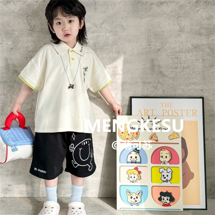 韩版儿童POLO短袖T恤2026夏款男童宝宝上衣帅气套装中小童体恤潮,童装/婴儿装/亲子装,T恤,淘宝优惠券,粉丝福利购,淘宝优惠卷