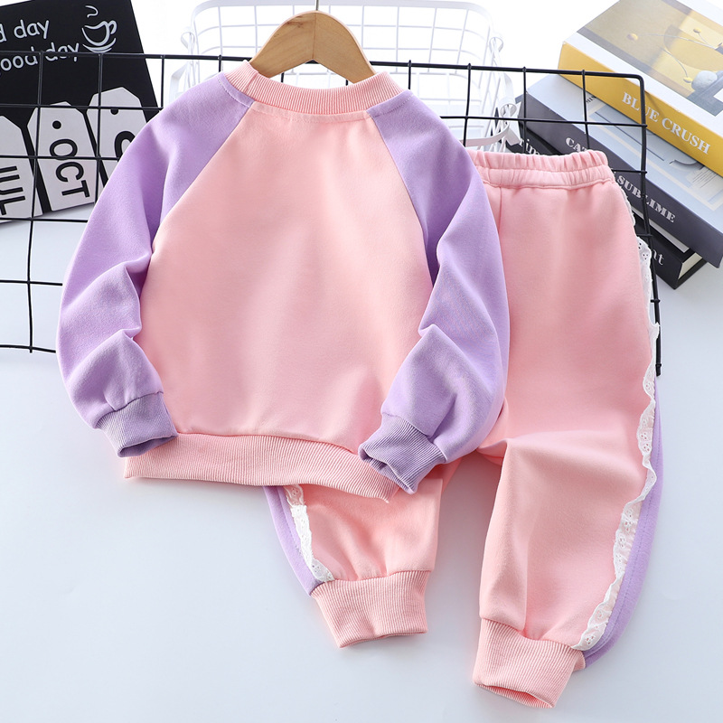 【主推爆款】儿.童变脸卫衣套装春秋季女宝宝变色亮片两件套纯棉