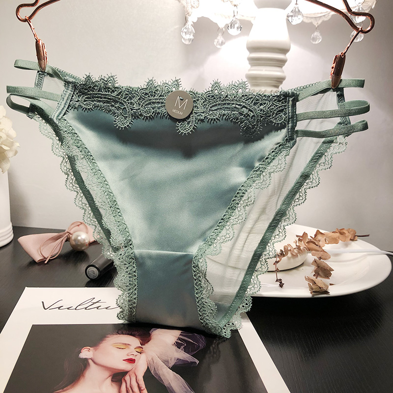 3送1优雅性感蕾丝内裤绣花透视