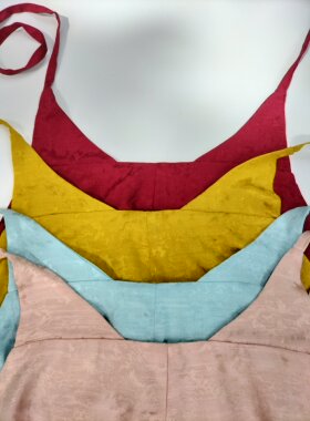 江左阁宋制仿黄昇墓宋抹吊带汉服带胸垫一片式可拆卸胸垫汉服抹胸