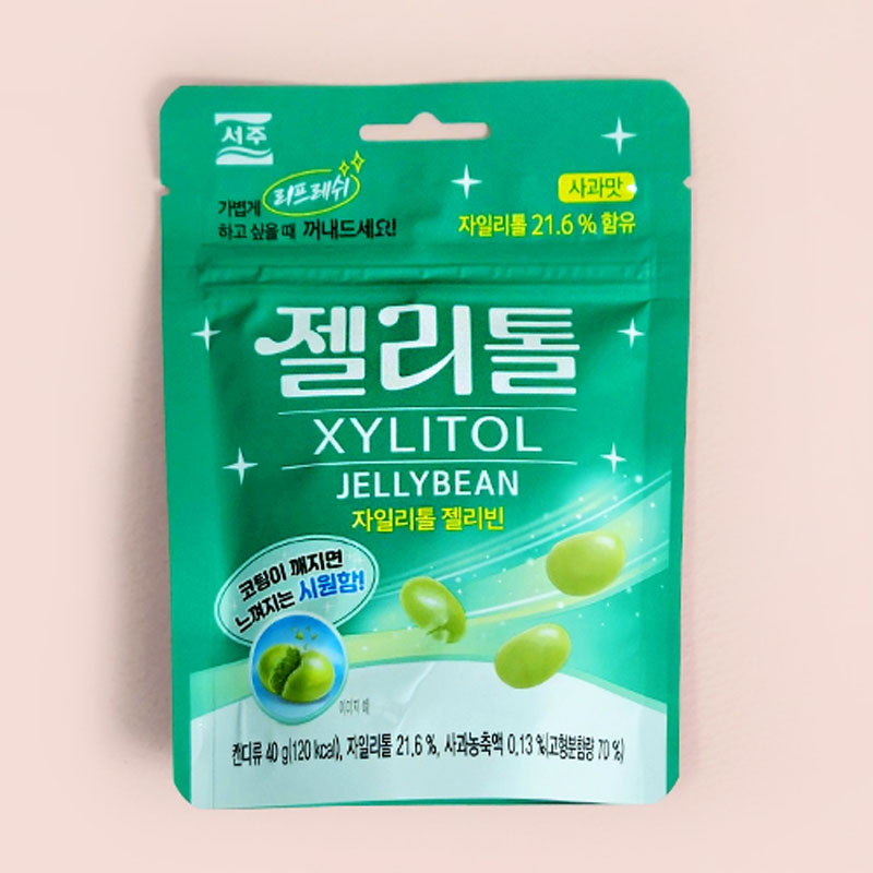韩国 西州木糖醇苹果味软糖40g