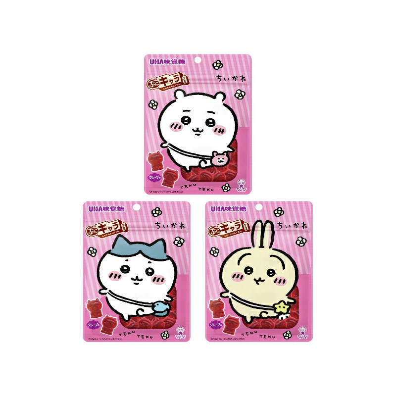 日本 uha联名chiikawa葡萄味3D软糖51g