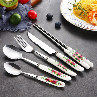 不锈钢餐具牛排家用勺子刀叉套装