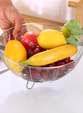 洗菜盆沥水篮 厨房水果篮菜篮洗菜篮水果收纳筐菜篮子洗菜篮沥水