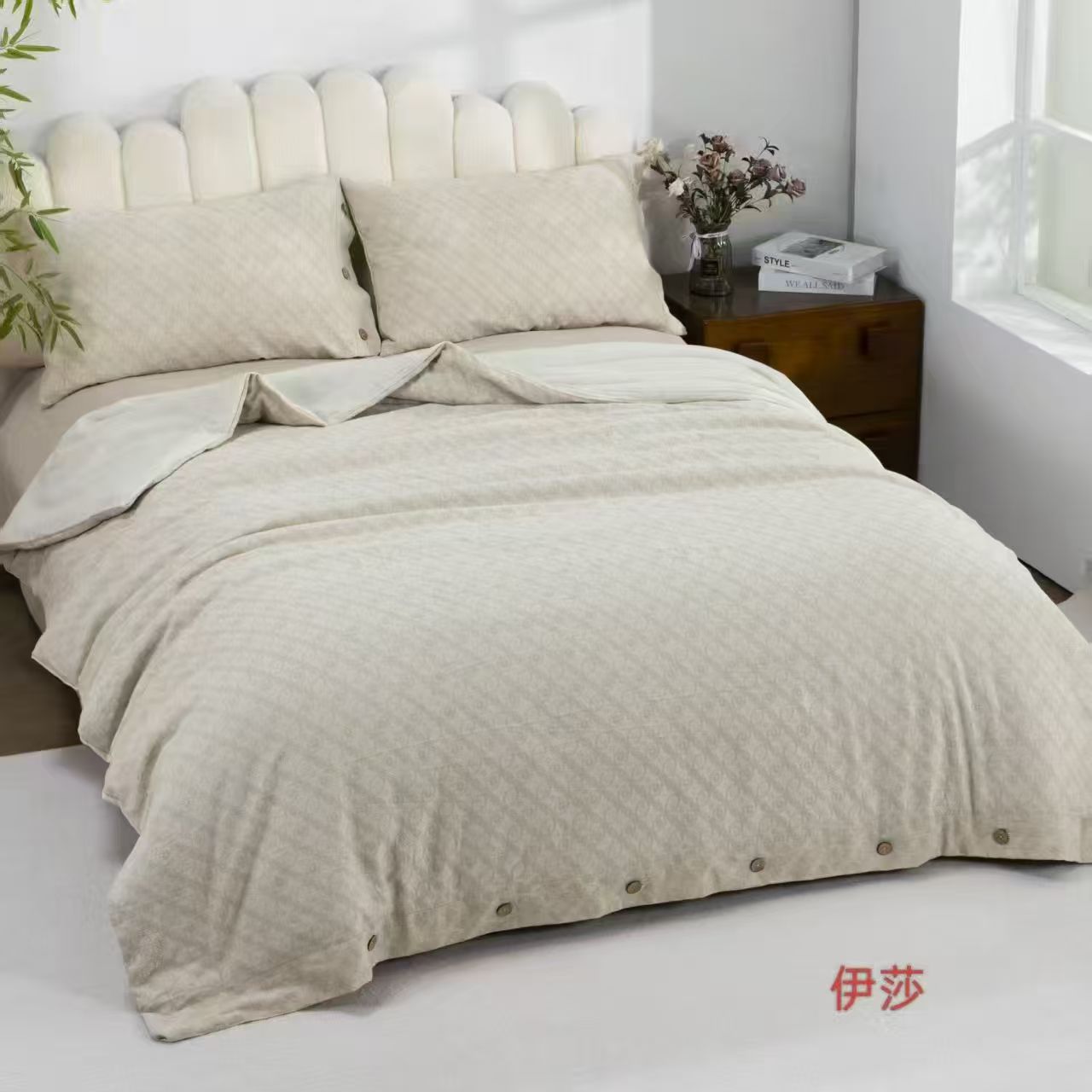 日本品牌款汉麻提花夏凉被透气