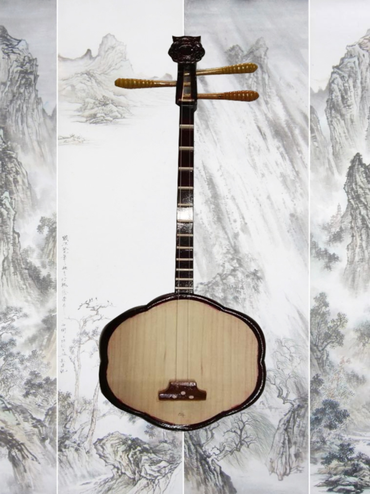 Qin Qin Plum Blossom Qin Hakka Plum Blossom Qin Chaoshan Musical Instruments Seven-character (40 yuan is the price of the plum blossom piano bag)