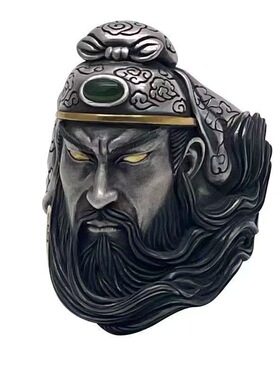 2022新款关公戒指男潮复古