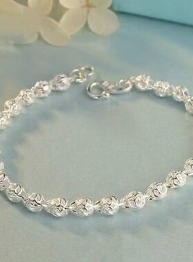 银色转运珠手链603302