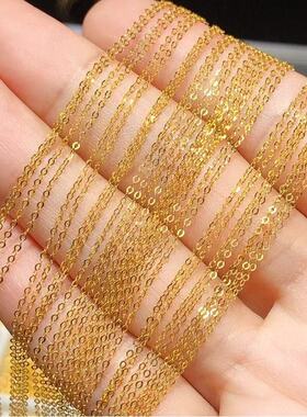 简约金色O字链锁骨链2