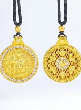 新款金色财神吊坠1633