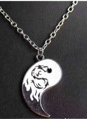 中国风太极双龙项链45