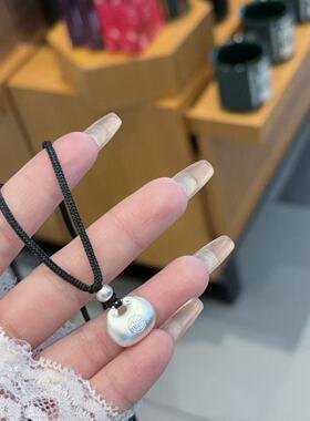 小胖福银色吊坠项链24