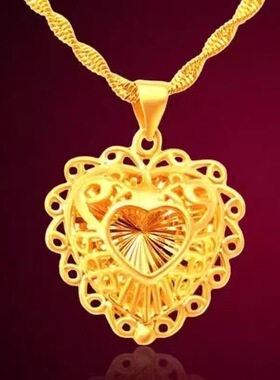 2026新款璀璨之心金色爱心链