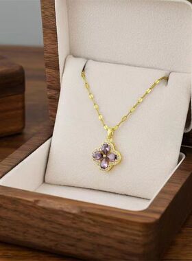 合金水晶项链轻奢时尚百