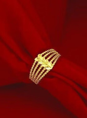 2026心连心金色女士戒指