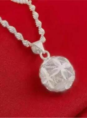 金色女水波吊坠款项百搭锁