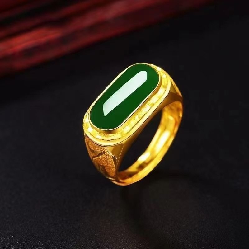 合金水晶戒指 金色男士霸气戒指复古老板指环戒子大气经典镶嵌,饰品/流行首饰/时尚饰品新,戒指/指环,淘宝优惠券,粉丝福利购,淘宝优惠卷