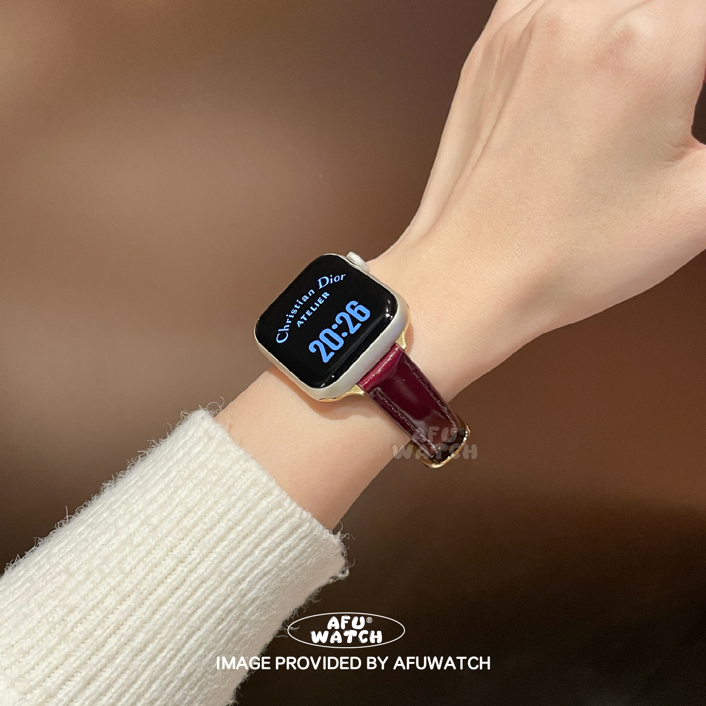 复古油亮面|适用iWatchS11表带