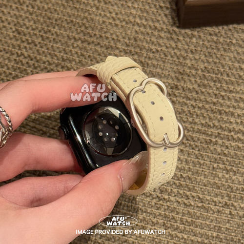 大熊头荔枝纹适合iwatch苹果表带