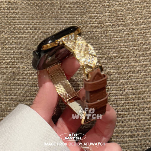 法式菱格适合iWatch苹果手表表带