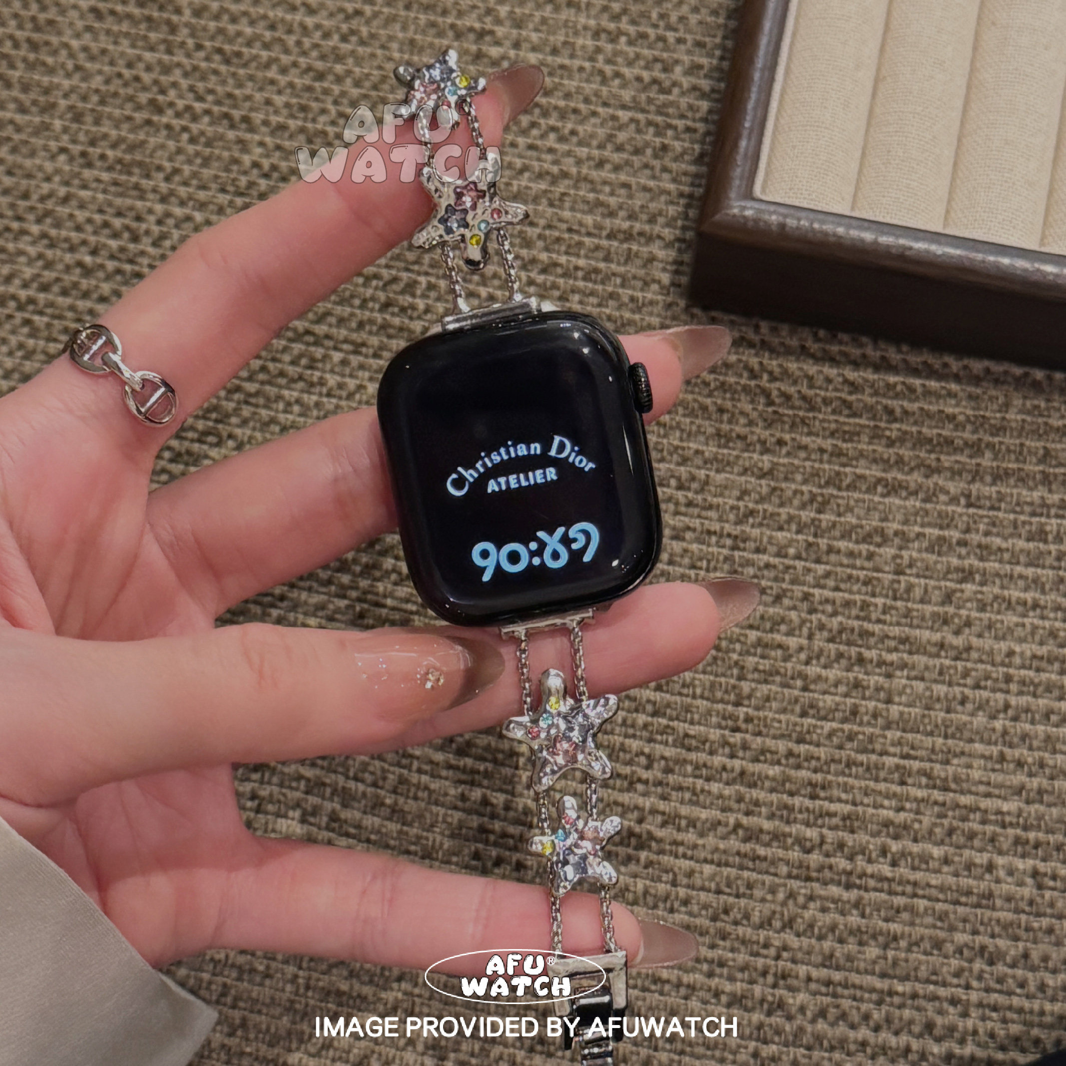 【海星幸运】适用于苹果手表表带iwatch11时尚SE百搭女in