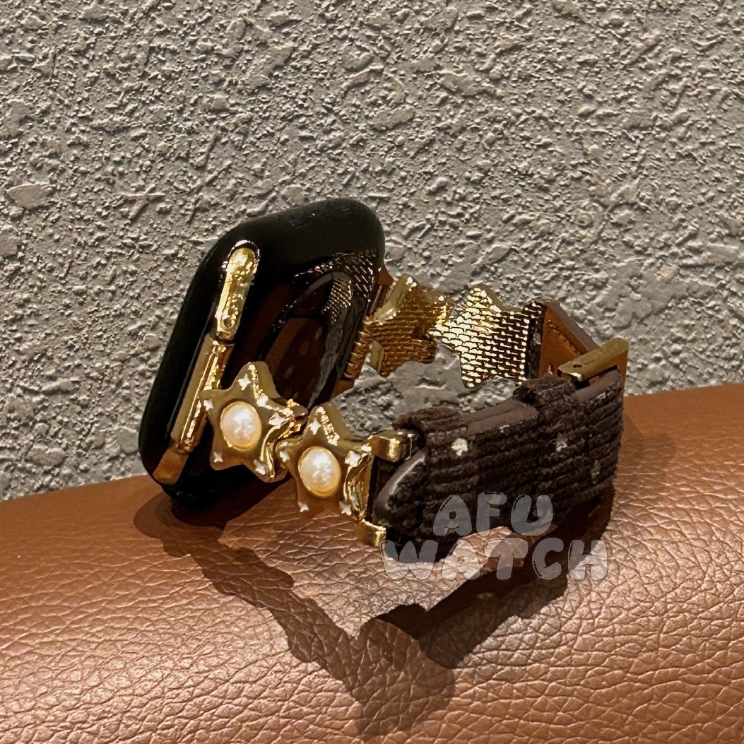 【星星灯芯绒】适用苹果s11表带