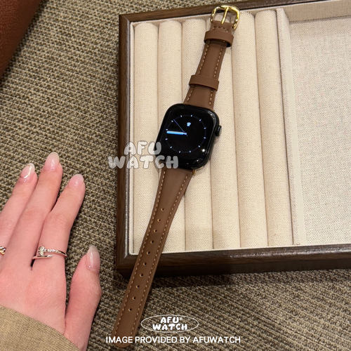 复古软枕AppleWatch12表带秋冬se