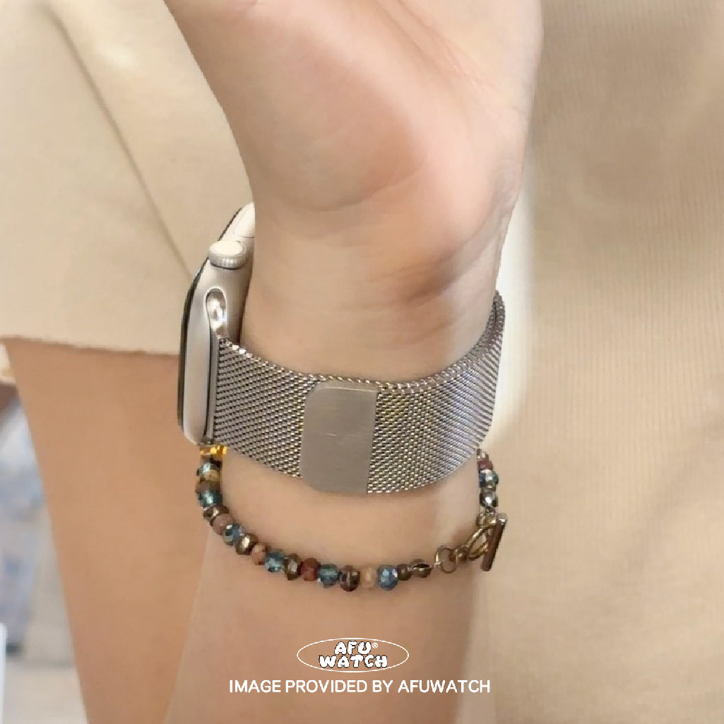 【双磁吸米兰】适用于iwatchS11/10苹果表带新款百搭SE