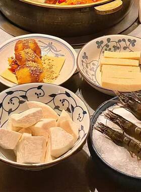 日式仿瓷火锅盘网红巴奴同款餐具