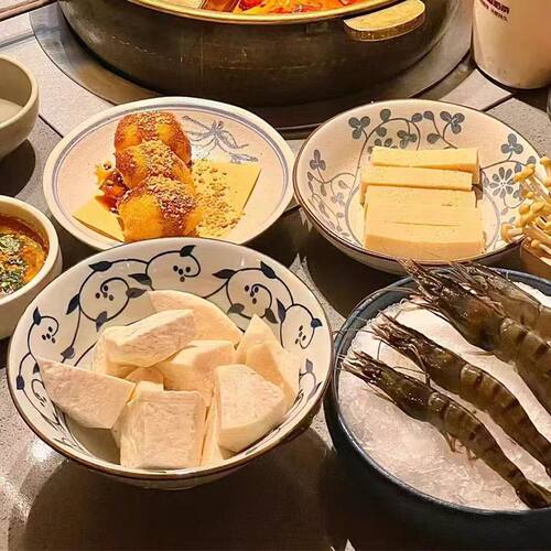 日式仿瓷火锅盘网红巴奴同款餐具