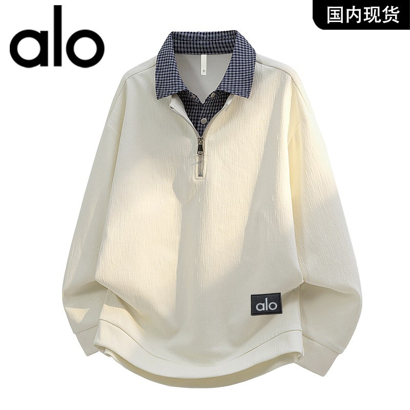 官方奥特莱斯品牌折扣春季大码男装假两件翻领卫衣男长袖Polo衫