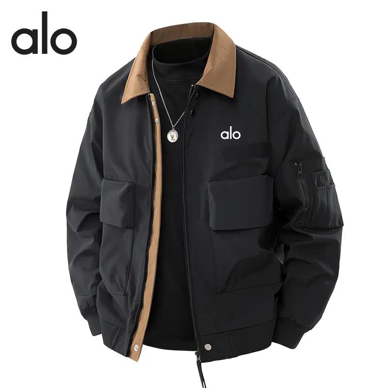 官方奥特莱斯】aIo户外拼色工装夹克男春秋季美式痞帅保暖外套潮