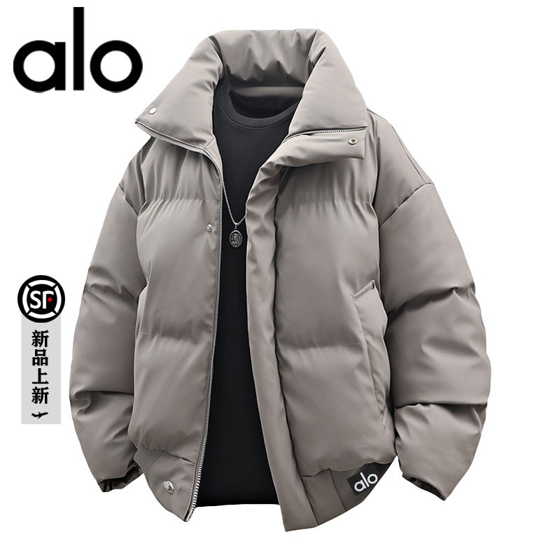 官方奥特莱斯】alo潮牌 秋冬季立领防风保暖棉衣百搭休闲男士棉服
