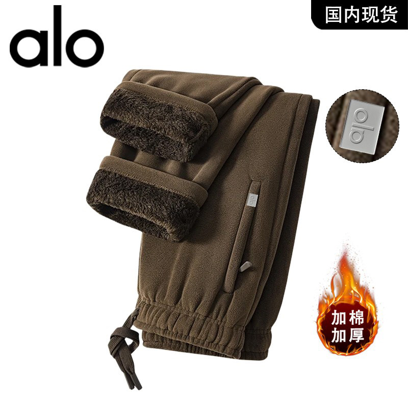 官方奥特莱斯品牌折扣情侣冬季防风加绒加厚保暖运动休闲长裤子