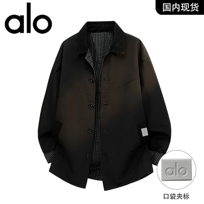 官方奥特莱斯品牌折扣 潮牌风衣外套男春季简约风百搭宽松上衣