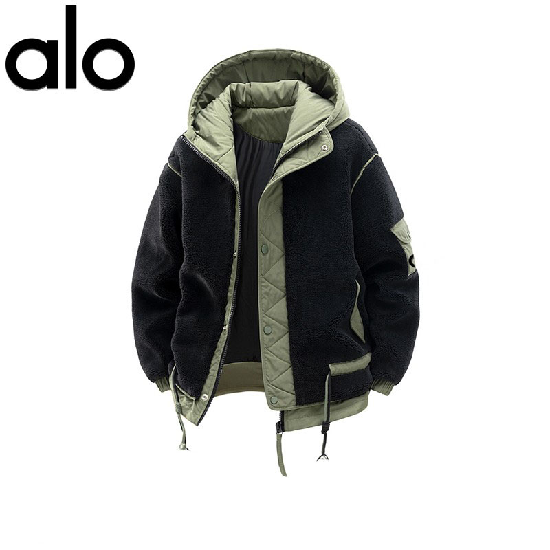 官方奥特莱斯】品牌折扣 秋冬季连帽时尚拼接户外保暖防风男棉服