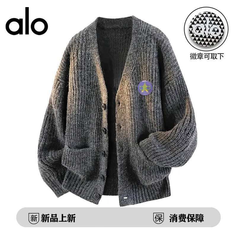 官方奥特莱斯】高级感开衫毛衣外套男女款秋冬季慵懒风百搭针织衫