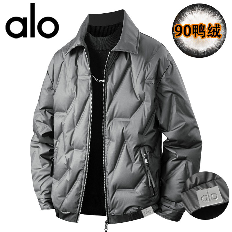 官方奥特莱斯品牌折扣轻薄羽绒服男款冬季宽松大码翻领休闲外套