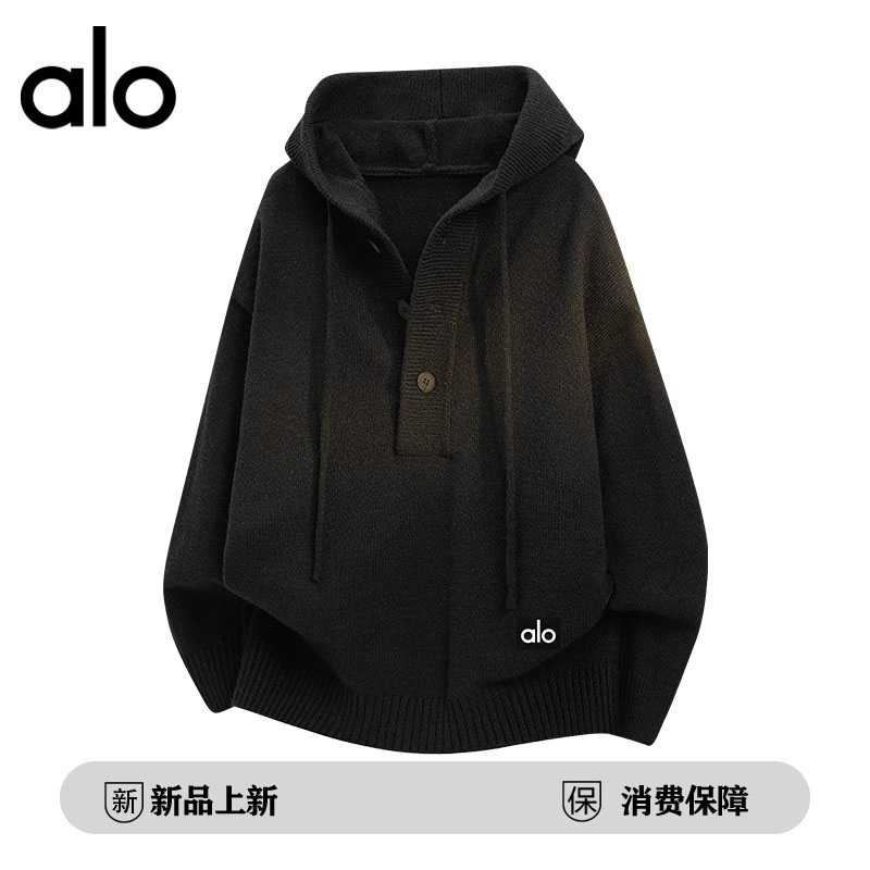 官方奥特莱斯】品牌折扣秋冬季简约连帽套头保暖毛衣休闲男上衣