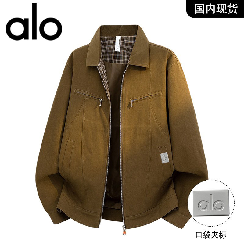 官方奥特莱斯品牌折扣 美式复古工装外套男春秋潮牌翻领夹克男