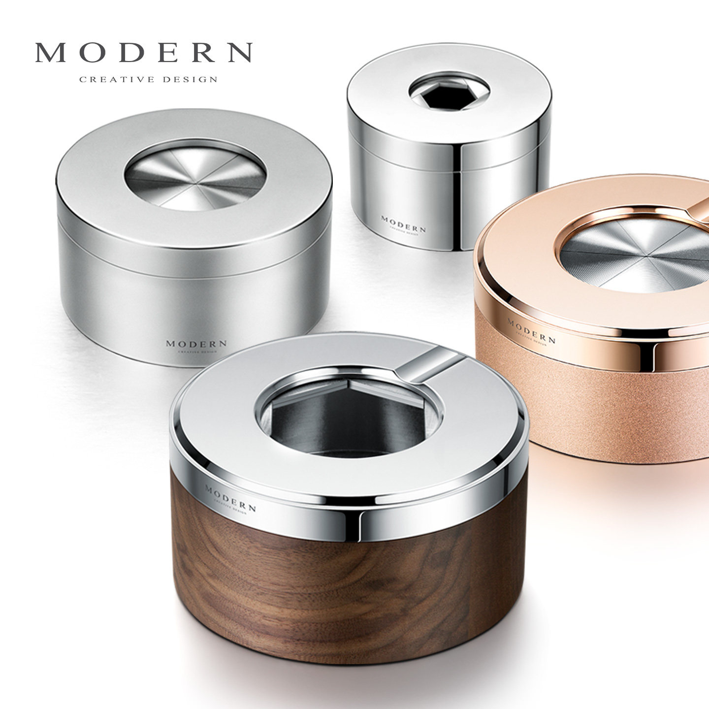 摩登MODERN轻奢个性潮流雪茄创意烟灰缸大容量防飞灰男士礼品定制