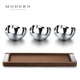 摩登MODERN轻奢胡桃木干果盘家用茶几家用零食碗创意坚果盘茶托盘