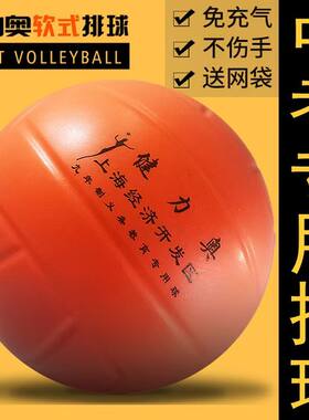 健力奥排球软式中考小学生专用海绵软排免充气儿童比赛训练躲避球