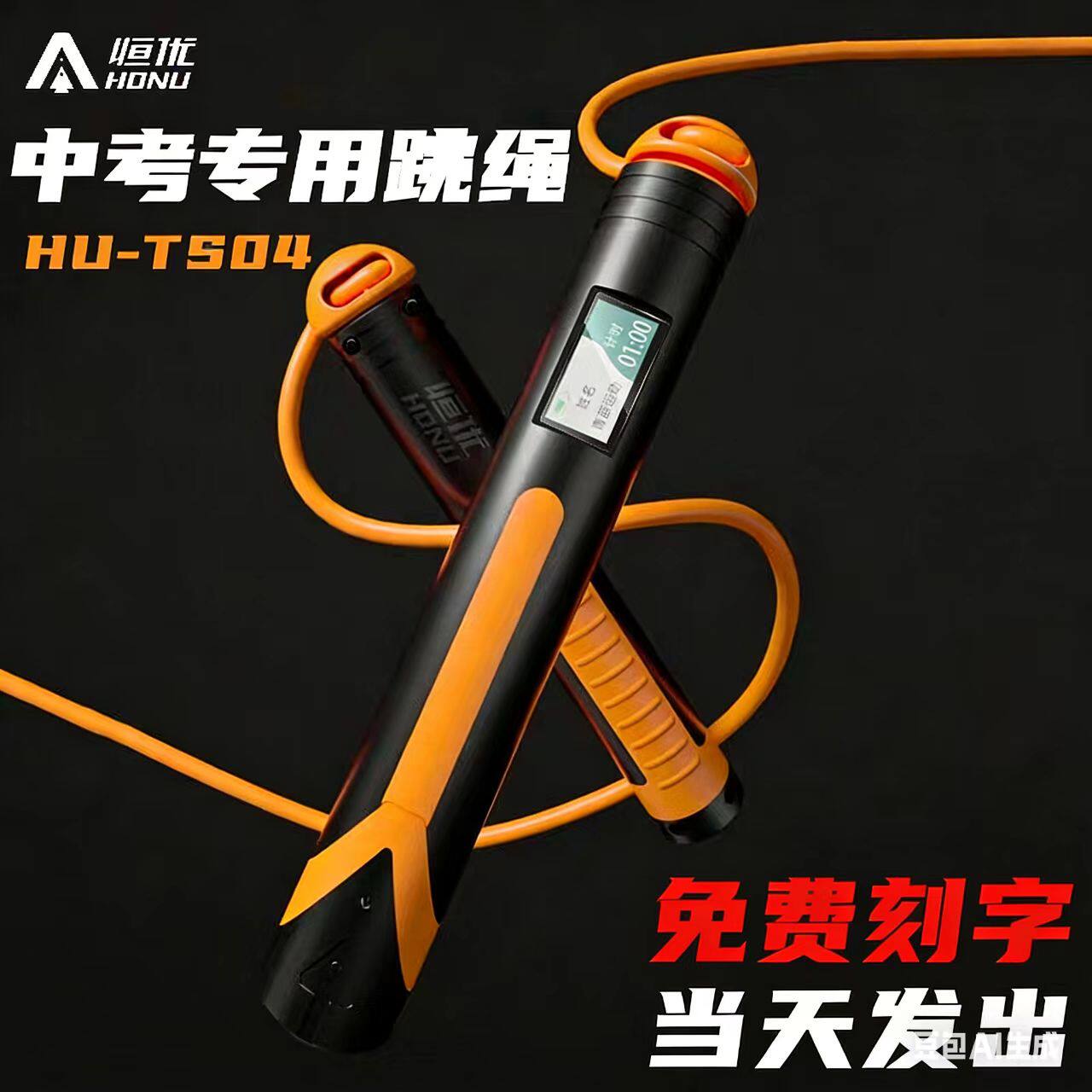 恒优中考训练跳绳智能TS04计数计时体侧练习4MM中小学生B02