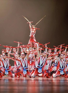 第十三届小荷风采英歌声声舞蹈服英歌舞表演服儿童木棍道具舞