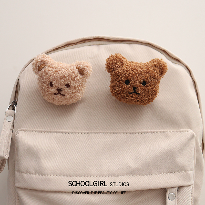 毛绒小熊胸针围巾装饰配件